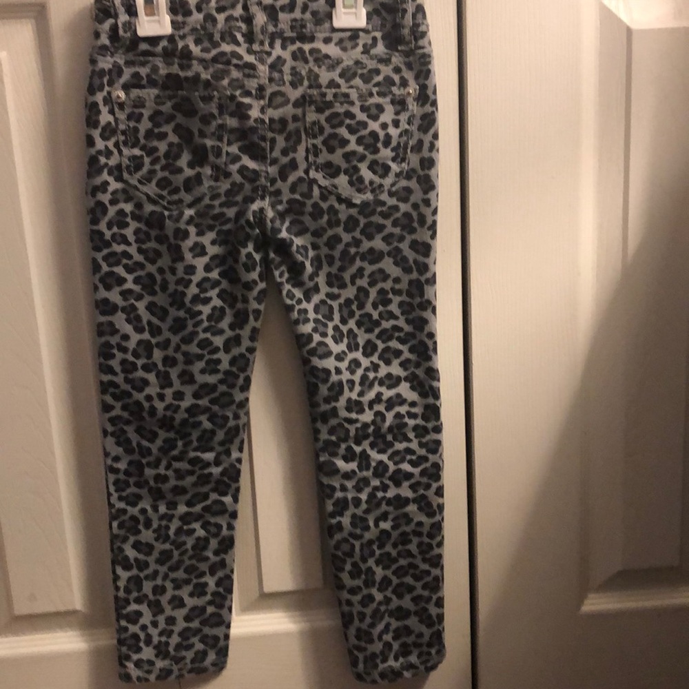 CHEROKEE girls skinny jeans leopard adjustable